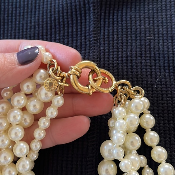 J Crew Multi Strand Pearl Necklace - Picture 3 of 3
